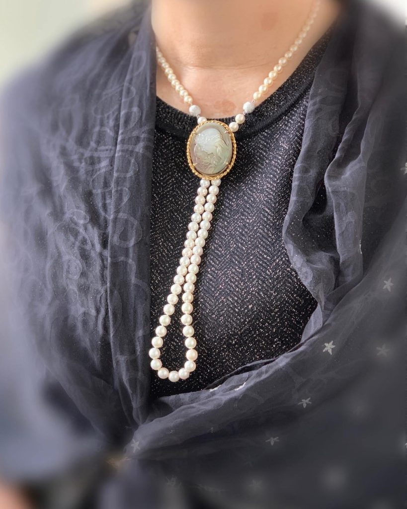 パールネックレスロング８０cm