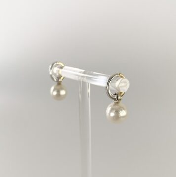 パールピアス　イアリング加工後