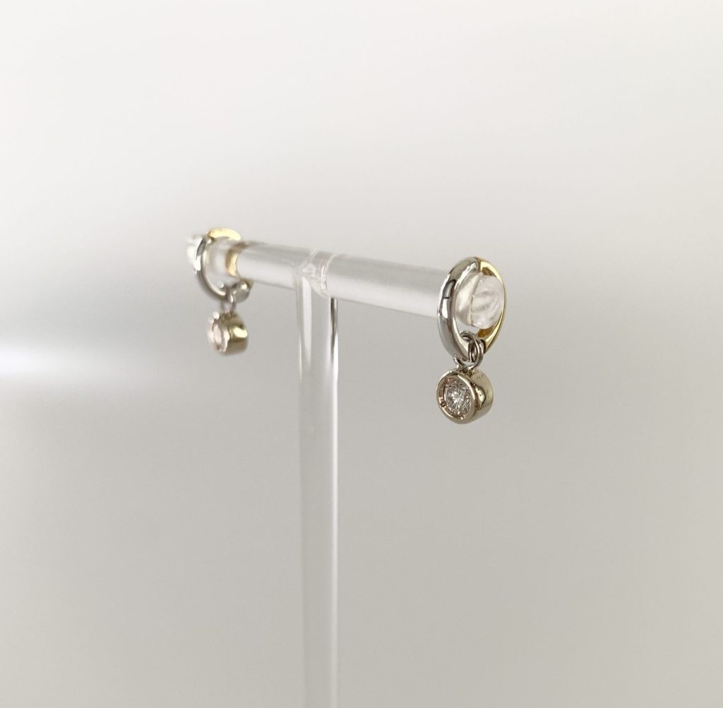 ダイアピアス　イアリング加工後